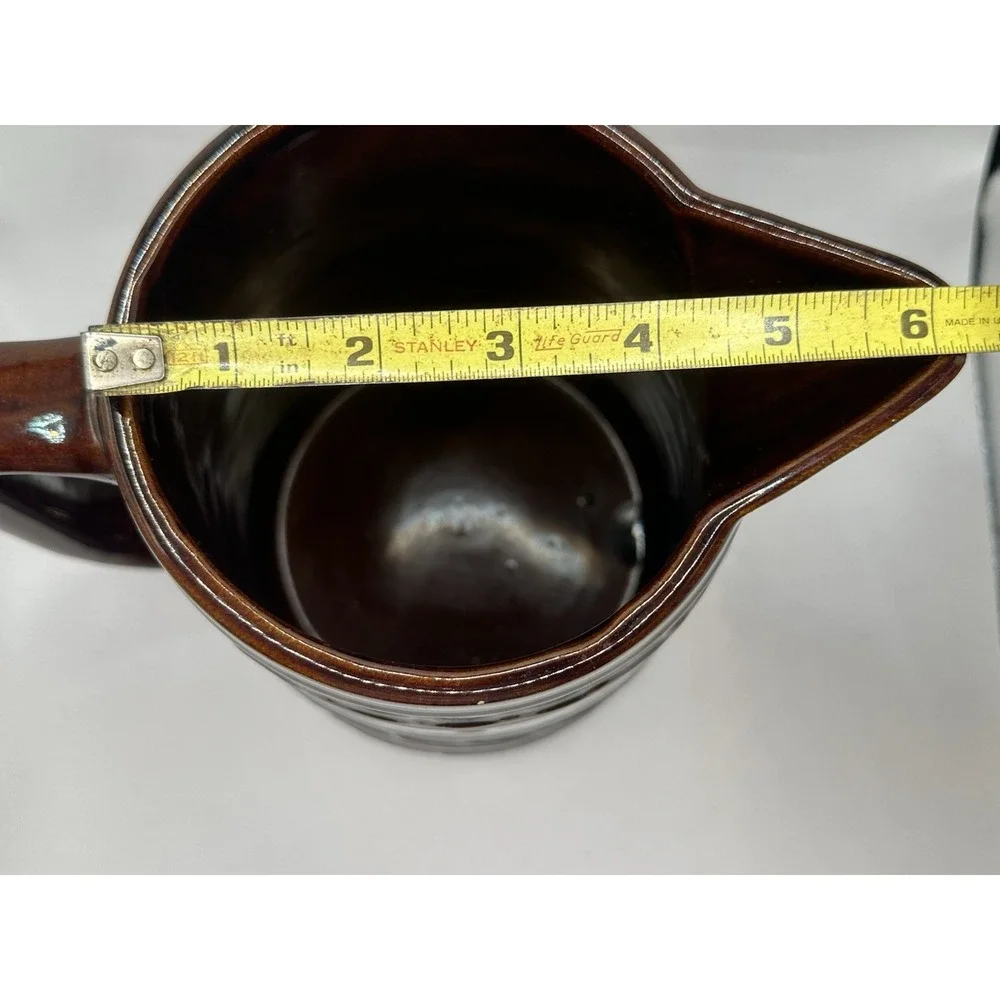 Vtg Marcrest Stoneware Pottery Brown 8